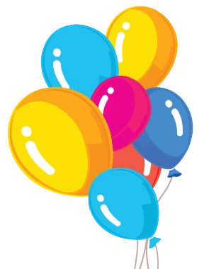 Bunte Luftballons in verschiedenen Farben, ideal für Feiern und Feste.