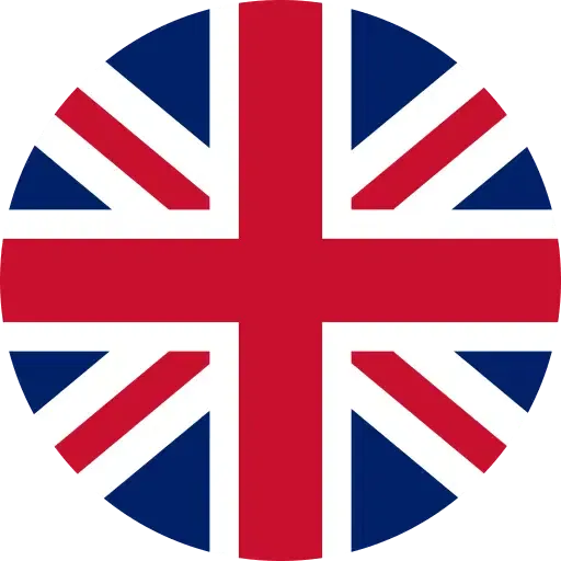 Flagge des Vereinigten Königreichs in einem runden Design. Symbolisiert die britische Kultur und Identität.